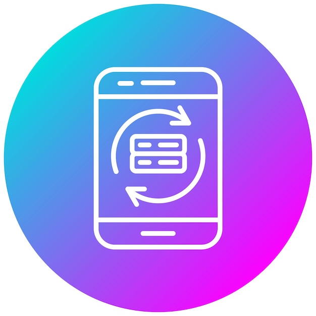 Data Synchronization Vector Illustration Style