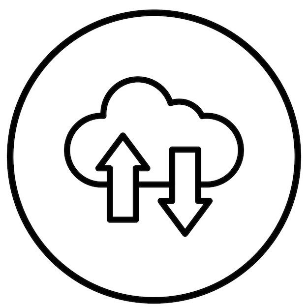 Data transfer Vector Icon Design Illustration