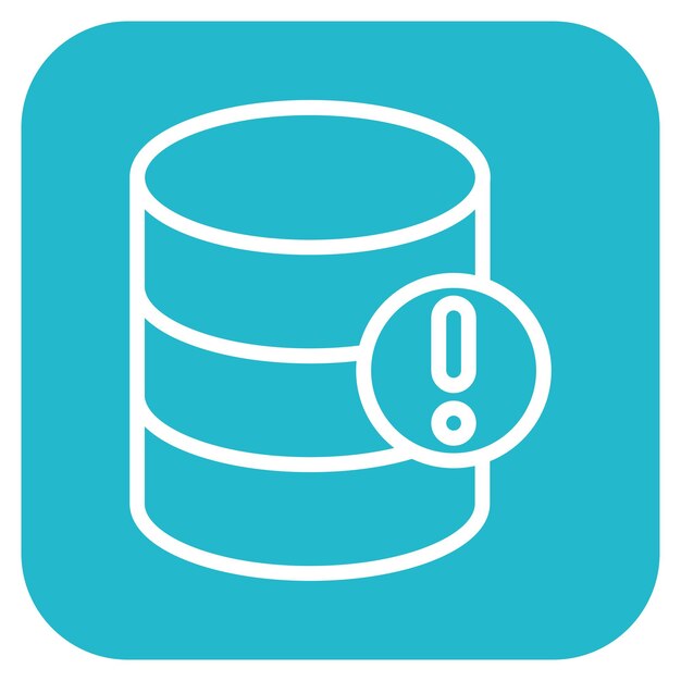 database alert vector illustration