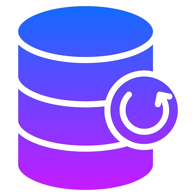 Database Backup Vector Illustration