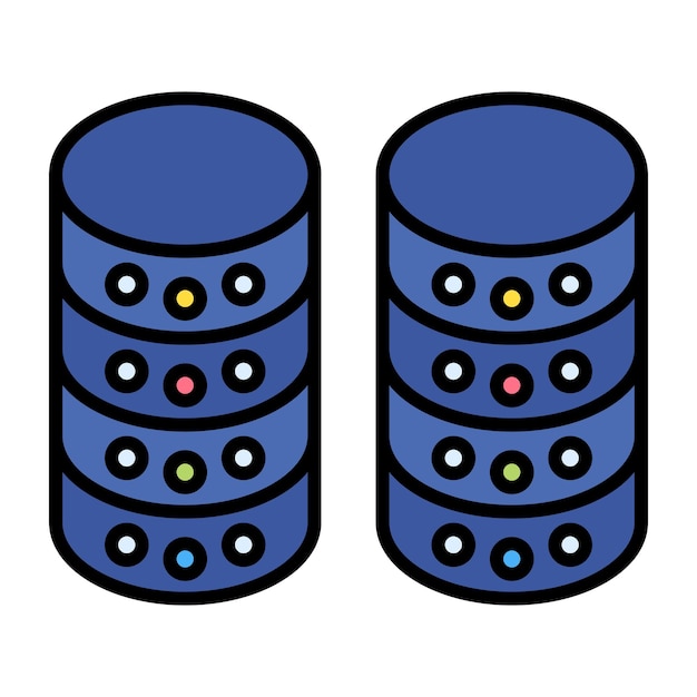 Database Flat Illustration