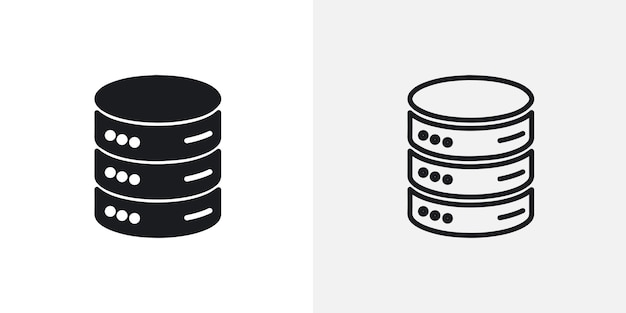 database icon vector icon set