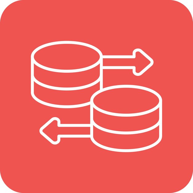 Database icon vector image Can be used for Computer Programming