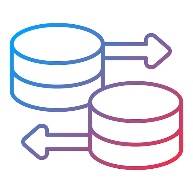 Database icon vector image Can be used for Computer Programming