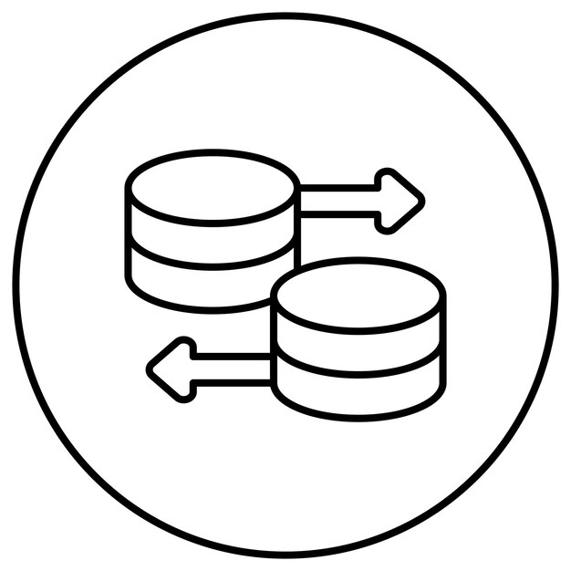 Database icon vector image Can be used for Computer Programming