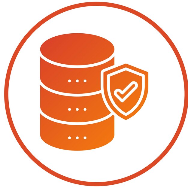 Database Security Icon Style