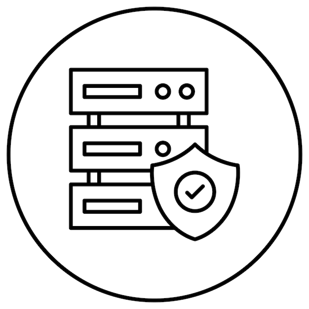 Database Security icon vector image Can be used for Web Hosting