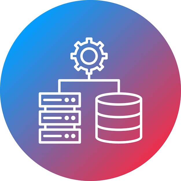 database settings icon vector image can be used for web hosting