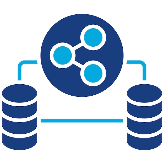 Database Sharing icon vector image Can be used for Web Hosting