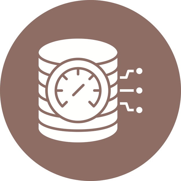 Database Speed Vector Illustration Style