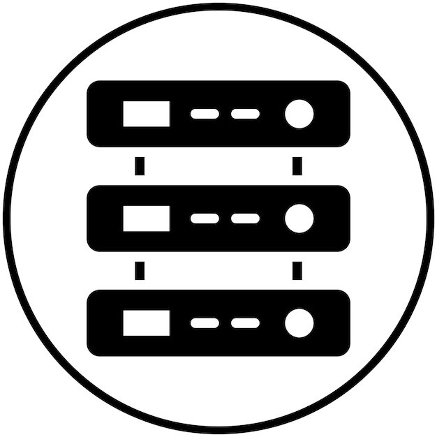Database vector icon illustration of Web Marketing iconset