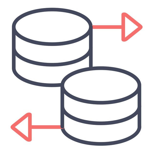 Database Vector Illustration Style