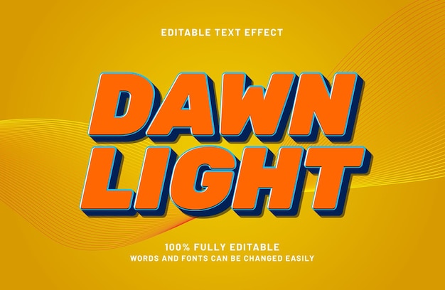 dawn light editable text effects with a lights and music theme