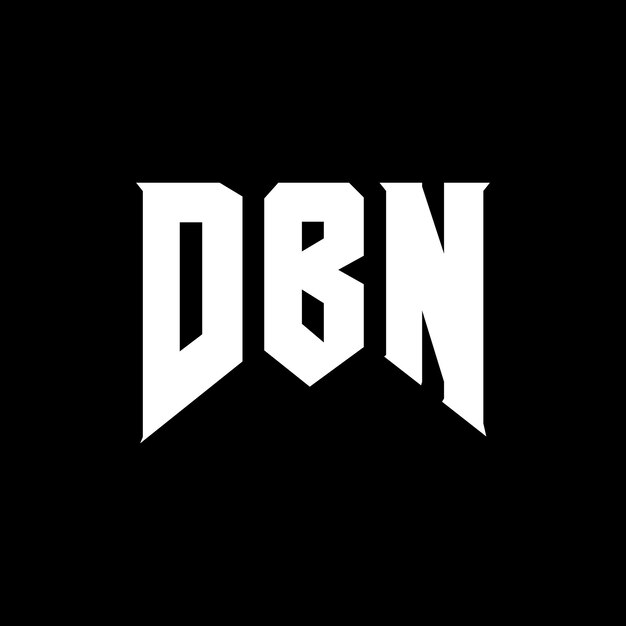 DBN letter logo design for technology company DBN logo design black and white color combination DBN logo DBN vector DBN design DBN icon DBN alphabet DBN typography logo design