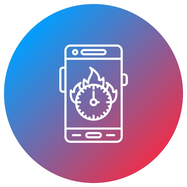 deadline icon vector image can be used for mobile app development