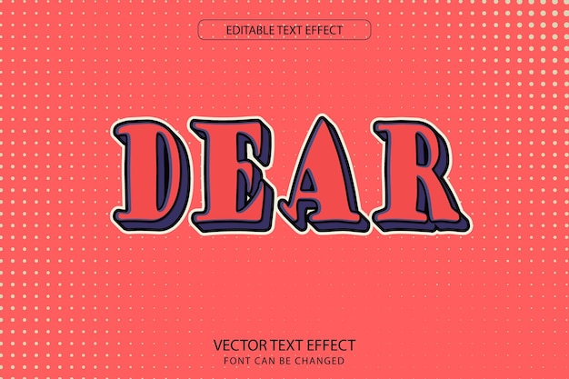 dear text effect