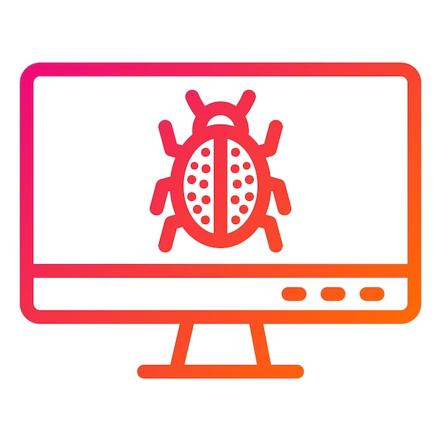 Debug Vector Icon Design Illustration