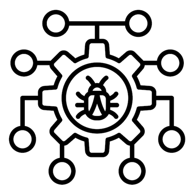 Debug Vector Illustration Style