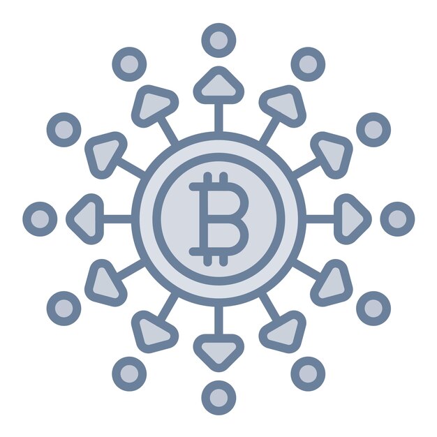 decentralized finance icon vector image can be used for cryptocurrency