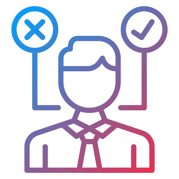 decision making icon vector image can be used for compliance and regulation