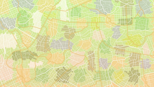 Decorative graphic tourist map detailed vector map poster of city gps tracking map street roads and