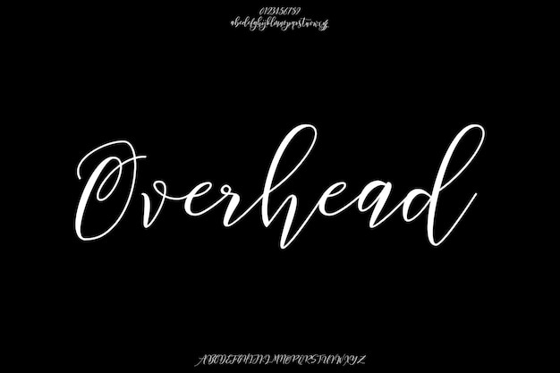 decorative overhead creative vector textured script alphabet font design