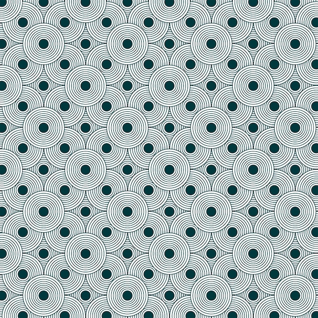 decorative texture vector background with undulating shapes and circles