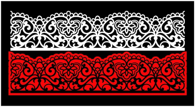Decorative wall panels set Jali design CNC pattern laser cutting pattern router CNCcuttingJali