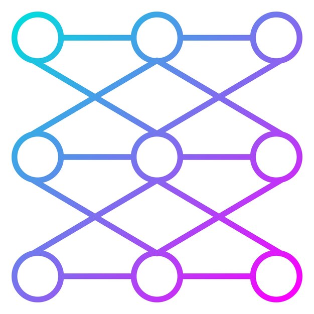 Deep Learning vector icon Can be used for Data Analytics iconset