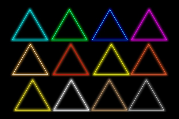 defrend color light triangle background