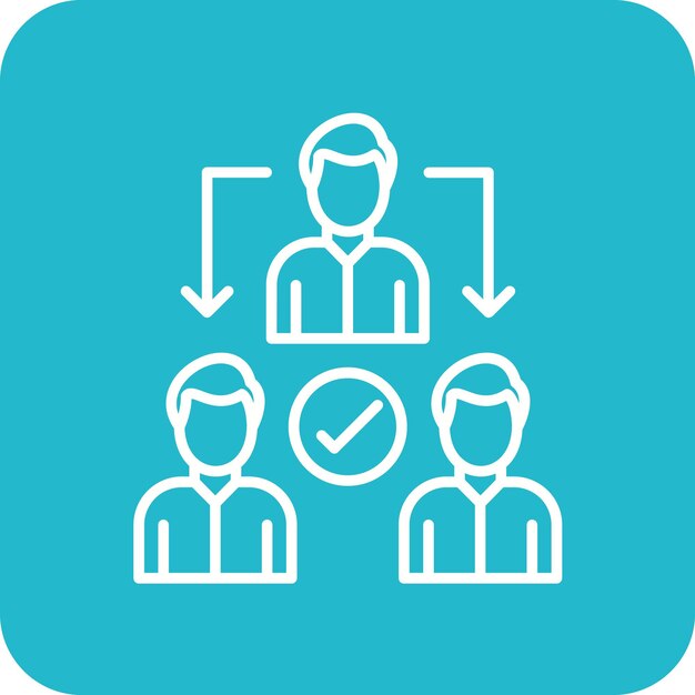 Delegate icon vector image Can be used for Productivity