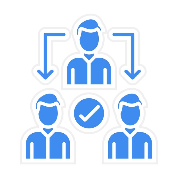 Delegate icon vector image Can be used for Productivity