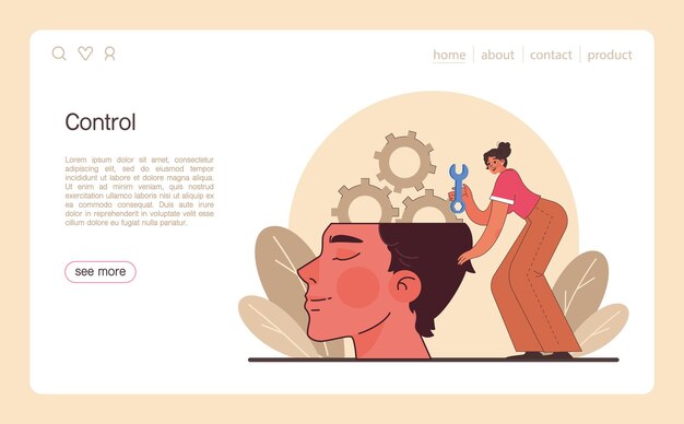 Delegation web banner or landing page task assignment and control leader or manager transferring a