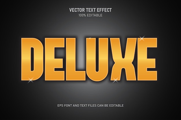 Deluxe editable text effect trending style modern