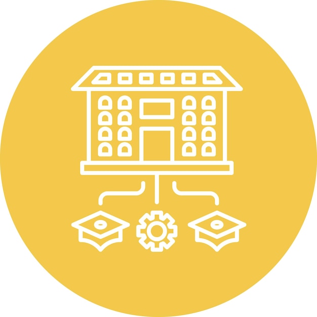 department icon vector image can be used for university