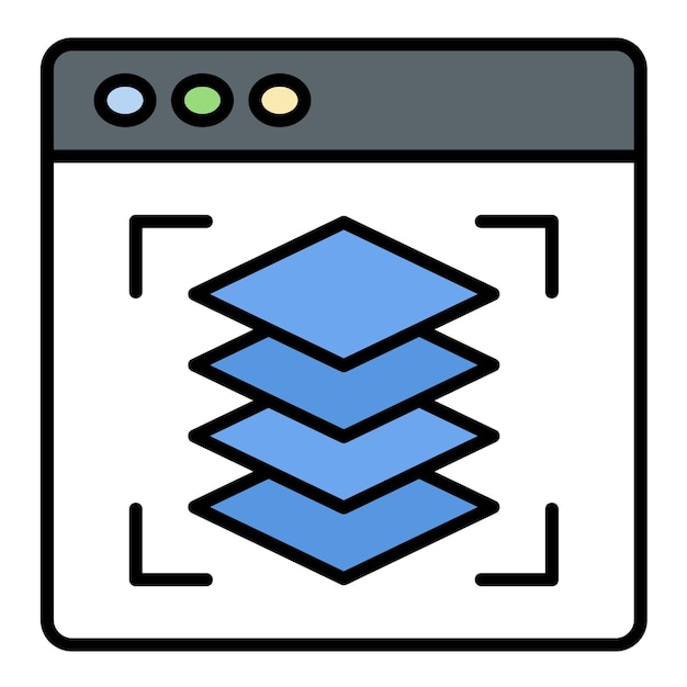 Depth Perception Flat Illustration