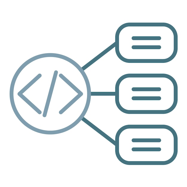 Design Algorithm Flat Illustration