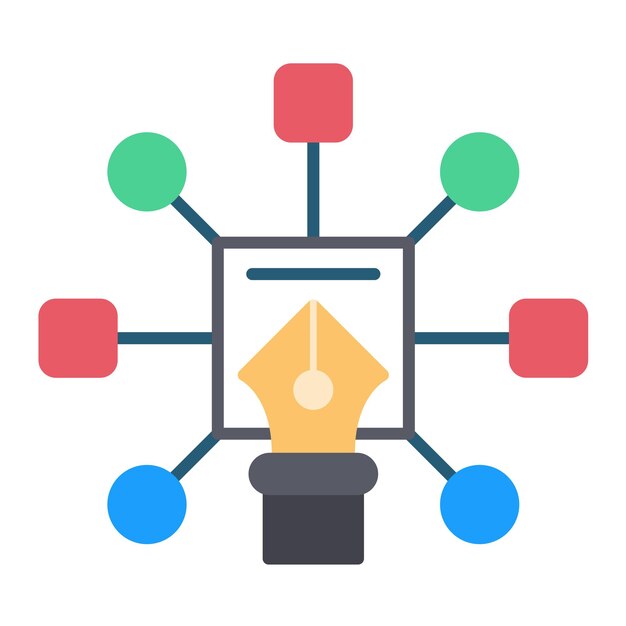 Design Algorithm Flat Illustration