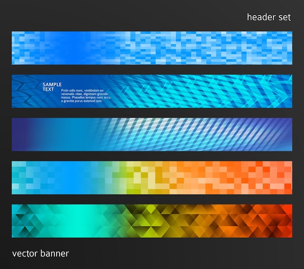 design element background website header horizontal banner02