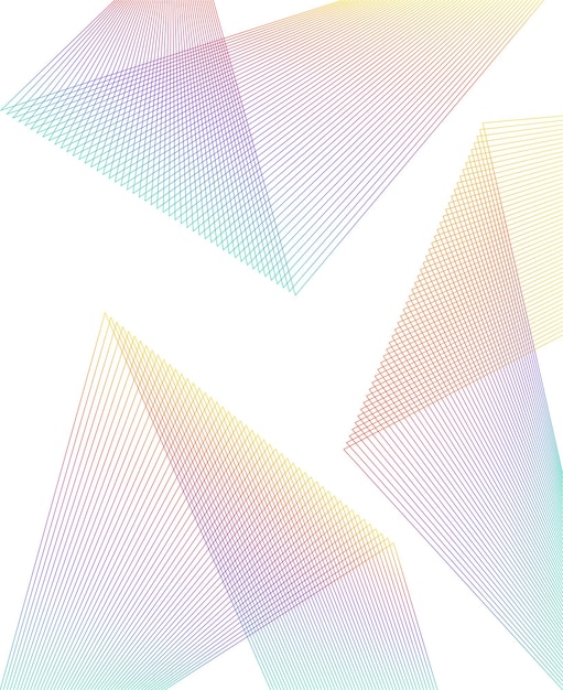 design element curved sharp corners wave many lines abstract vertical broken stripes on white background isolated creative line art vector illustration eps 10 colors line created using blend tool