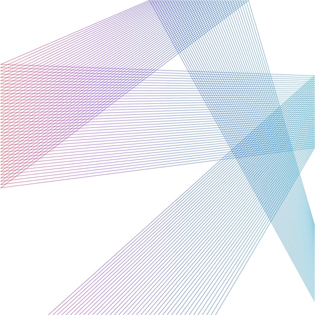 Design element Curved sharp corners wave many lines Abstract vertical broken stripes on white background isolated Creative line art Vector illustration EPS 10 Colors line created using Blend Tool