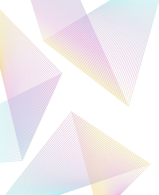 design element curved sharp corners wave many lines abstract vertical broken stripes on white background isolated creative line art vector illustration eps 10 colors line created using blend tool