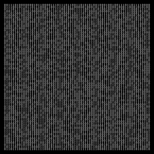 Design elements Binary computer code halftone pattern dark background Vector illustration eps 10 frame with Digital data cryptography texture for technology electronic network algorithm