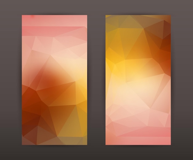 Design elements presentation template Set vertical banners background backdrop lines glow light effect Vector illustration EPS 10 for web buttons template business card layout web site element