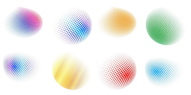 Design elements symbol Editable icon Halftone circles halftone dot pattern on white background Vector illustration eps 10 frame with black abstract random dots for technology cosmetic