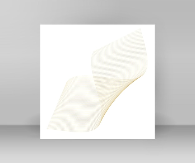 design elements wave of many black lines circle twist abstract wavy stripes on white background isolated