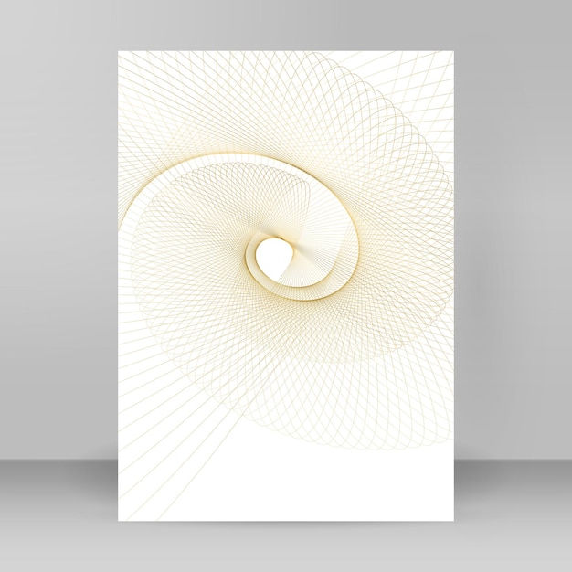 Design elements Wave of many glittering lines Abstract vertical glow wavy stripes on white background isolated