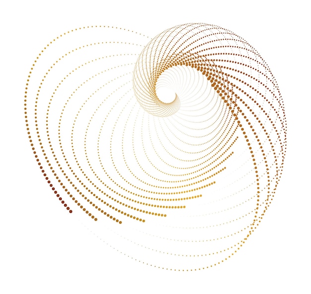 Design elements Wave of many glittering lines circle Abstract glow wavy stripes on white background isolated Vector illustration EPS 10 Glitter waves with lines created using Blend Tool