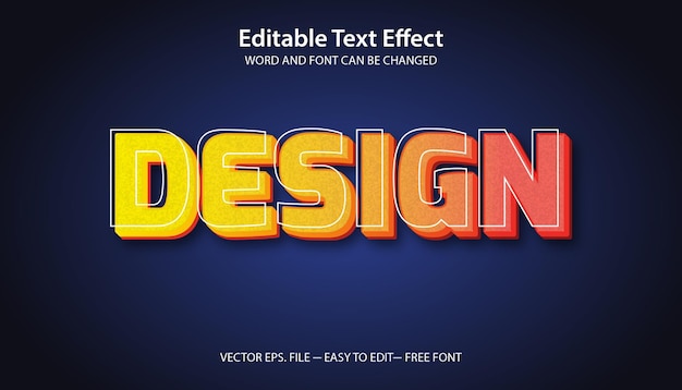 Design text style 3d text effect