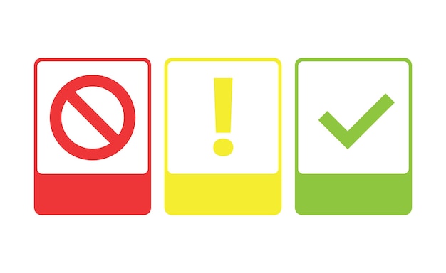 Design warning notice square rectangle with blank background